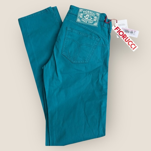 Fiorucci | Straight Leg Jeans | Teal | Size 27 | NWT - Picture 5 of 9